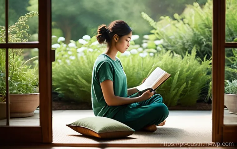 자기계발을 위한 지속 가능한 영감의 적용 - **Prompt 1: Inner Sanctuary of Self-Discovery**
"A person, gender-neutral, in their late 20s, we...