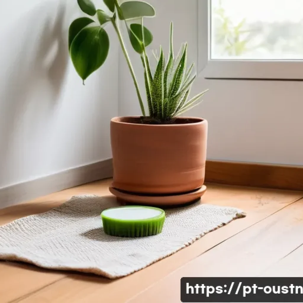 자연에서 영감을 받는 지속 가능한 방법 - Sustainable Home & Green Cleaning**
A serene and brightly lit living space in a contemporary Portug...